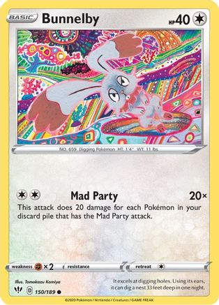 Bunnelby (150) Reverse Holofoil - Darkness Ablaze
