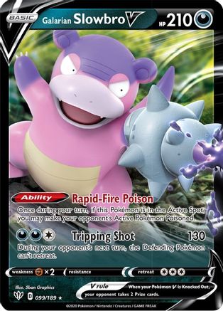 Galarian Slowbro V (99) Holofoil - SWSH03 Darkness Ablaze