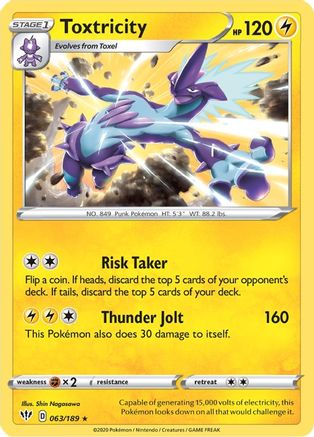 Toxtricity (63) Holofoil - SWSH03 Darkness Ablaze