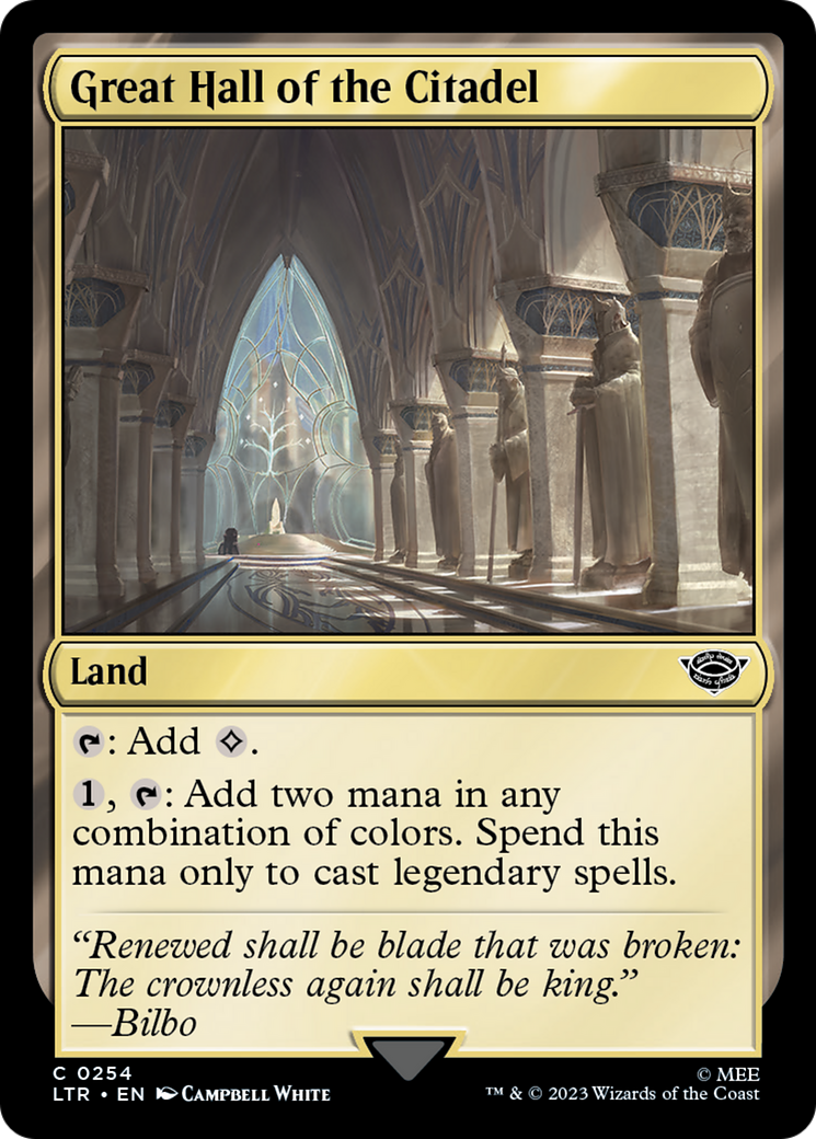 Great Hall of the Citadel (254) Foil - The Lord of the Rings: Tales of Middle-earth