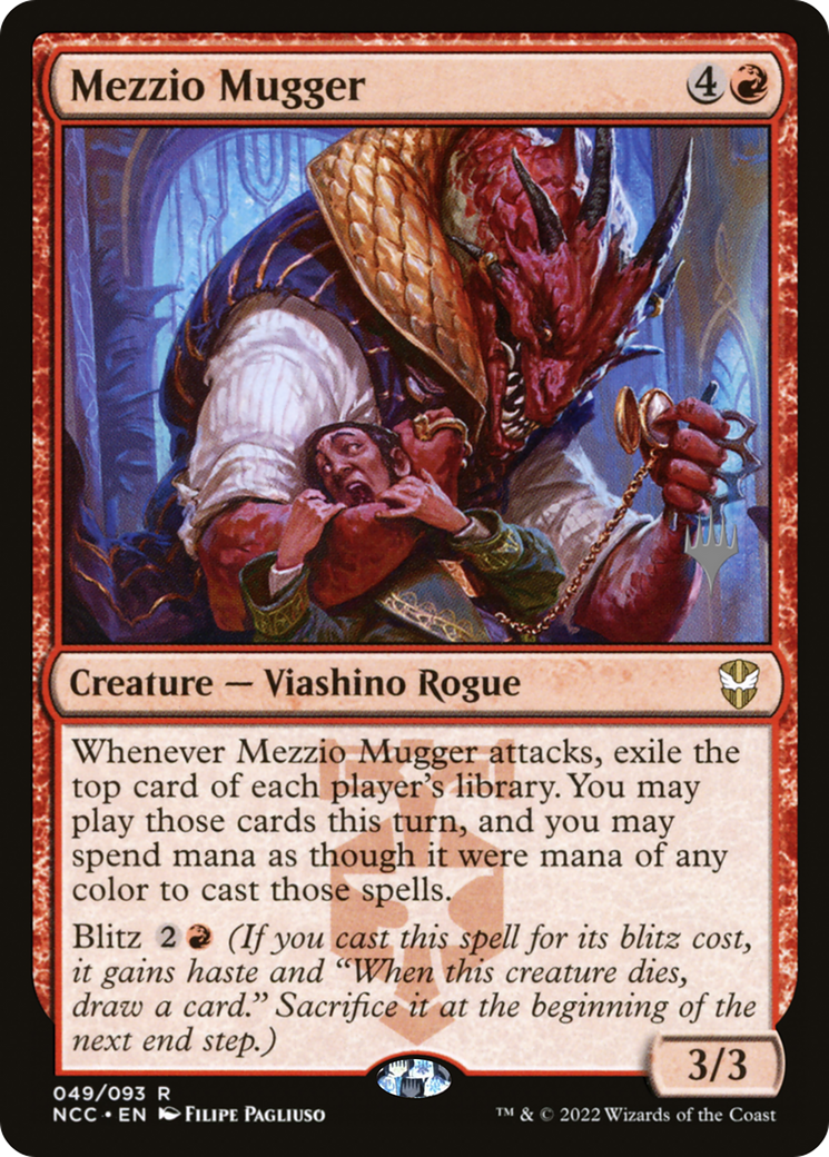 Mezzio Mugger (49p) Foil - New Capenna Commander Promos
