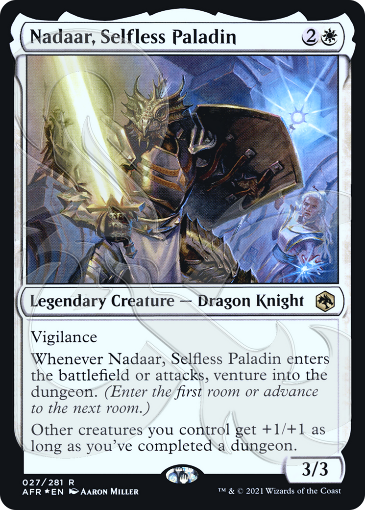 Nadaar, Selfless Paladin (027) Foil - Adventures in the Forgotten Realms Promos