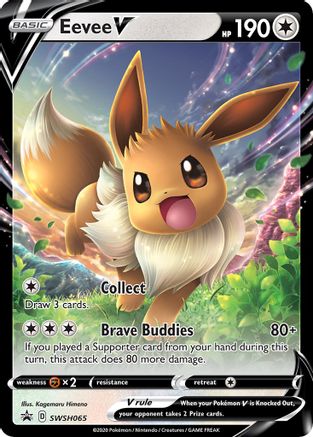 Eevee V - SWSH065 (SWSH065) Holofoil - SWSH Sword & Shield Promo Cards