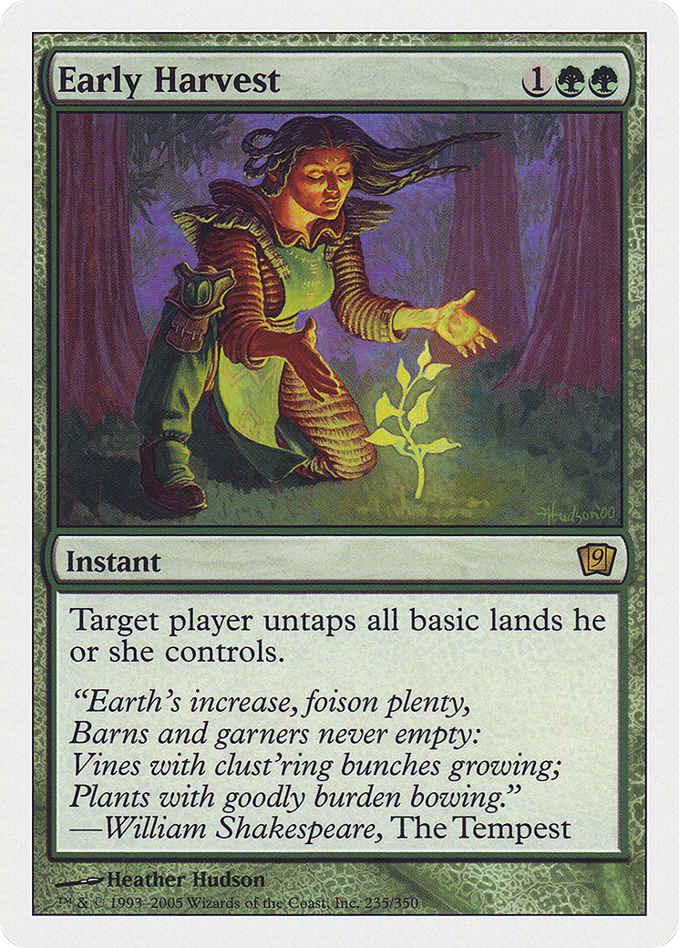 Early Harvest (235) - Ninth Edition