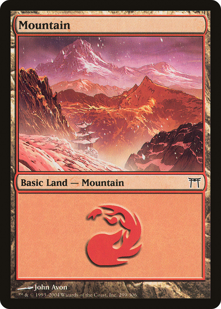 Mountain (299) - Champions of Kamigawa