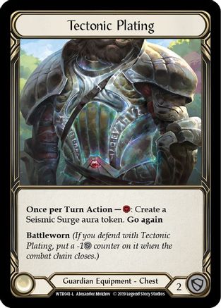 Tectonic Plating (WTR041) (Unlimited Edition) Rainbow Foil - Welcome to Rathe
