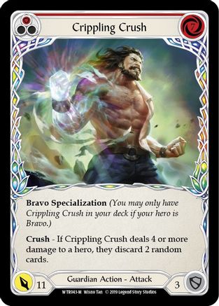 Crippling Crush (WTR043) (Unlimited Edition) Rainbow Foil - Welcome to Rathe