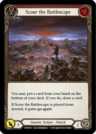Scour the Battlescape (Red) (WTR194) (1st Edition) - Welcome to Rathe