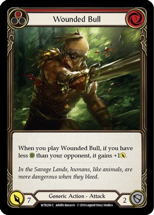 Wounded Bull (Red) (WTR200) (1st Edition) - Welcome to Rathe