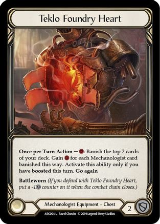 Teklo Foundry Heart (ARC004) (1st Edition) Cold Foil - Arcane Rising