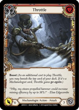 Throttle (Red) (ARC023) (Unlimited Edition) - Arcane Rising