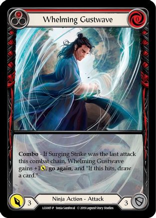 Whelming Gustwave (Red) - LGS007 1st Edition (LGS007) - Flesh and Blood: Promo Cards