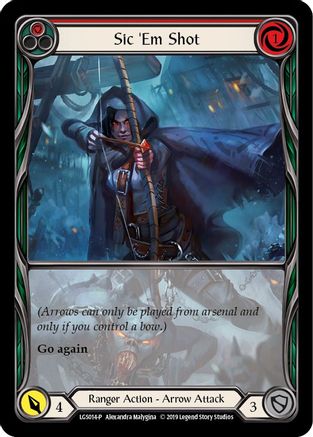 Sic 'Em Shot (Red) - LGS014 (LGS014) 1st Edition - Flesh and Blood: Promo Cards