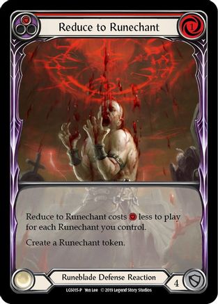 Reduce to Runechant (Red) (LGS015) (1st Edition) - FaB Promos