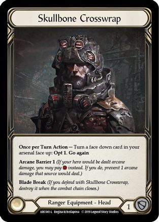 Skullbone Crosswrap (ARC041) (1st Edition) Cold Foil - Arcane Rising