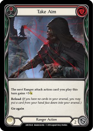 Take Aim (Red) (ARC054) (Unlimited Edition) Rainbow Foil - Arcane Rising