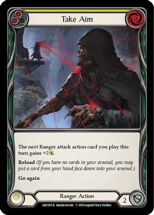 Take Aim (Yellow) (ARC055) (Unlimited Edition) Rainbow Foil - Arcane Rising