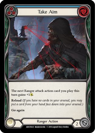 Take Aim (Blue) (ARC056) (Unlimited Edition) Rainbow Foil - Arcane Rising