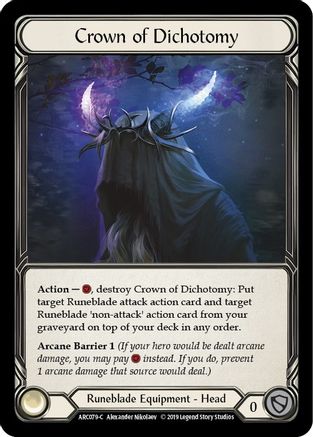 Crown of Dichotomy (ARC079) (1st Edition) - Arcane Rising