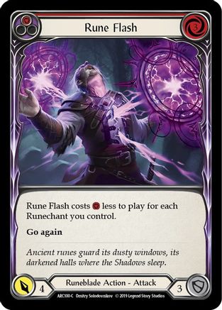 Rune Flash (Red) (ARC100) (Unlimited Edition) - Arcane Rising