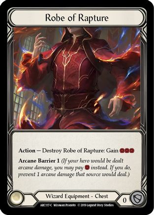 Robe of Rapture (ARC117) (1st Edition) Cold Foil - Arcane Rising