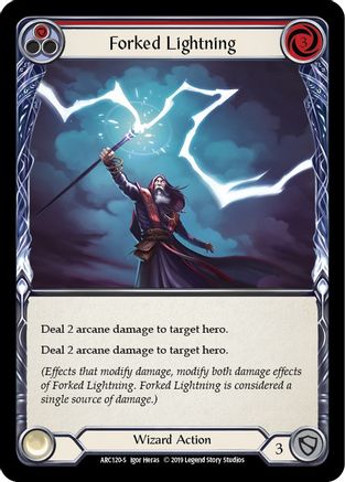 Forked Lightning (ARC120) (Unlimited Edition) Rainbow Foil - Arcane Rising