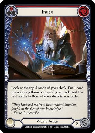 Index (Red) (ARC135) (Unlimited Edition) Rainbow Foil - Arcane Rising