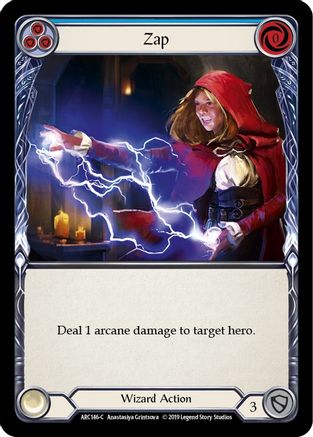 Zap (Blue) (ARC146) (Unlimited Edition) Rainbow Foil - Arcane Rising