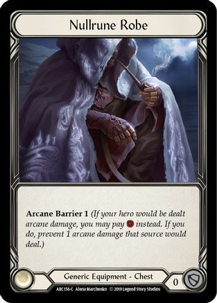 Nullrune Robe (ARC156) (1st Edition) Cold Foil - Arcane Rising