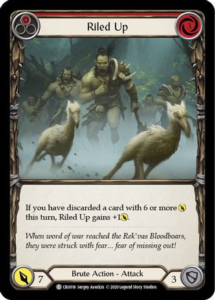 Riled Up (Red) (CRU016) (1st Edition) - Crucible of War