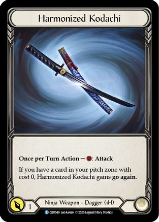 Harmonized Kodachi (Reverse) (CRU049) (Unlimited Edition) Rainbow Foil - Crucible of War