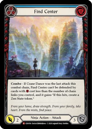 Find Center (CRU054) (1st Edition) Rainbow Foil - Crucible of War