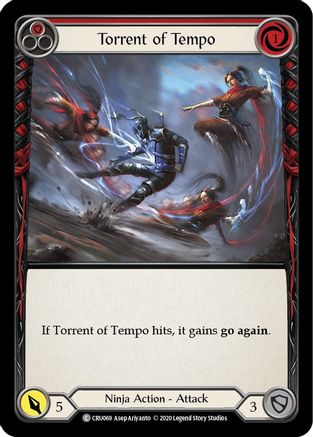 Torrent of Tempo (Red) (CRU069) (Unlimited Edition) Rainbow Foil - Crucible of War