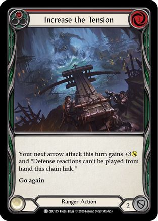 Increase the Tension (Red) (CRU135) (1st Edition) Rainbow Foil - Crucible of War