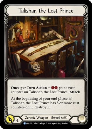 Talishar, the Lost Prince (CRU177) (Unlimited Edition) - Crucible of War