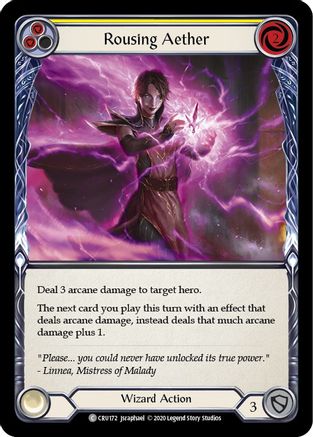 Rousing Aether (Yellow) (CRU172) (Unlimited Edition) - Crucible of War