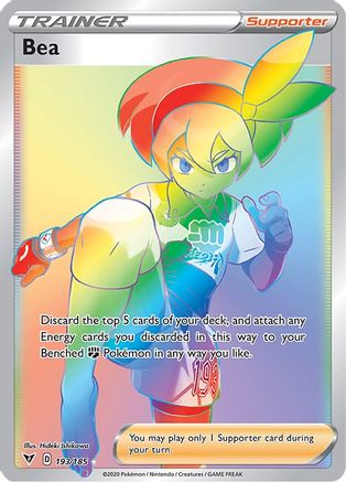 Bea (Secret) (193) Holofoil - SWSH04 Vivid Voltage