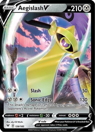 Aegislash V (126) Holofoil - SWSH04 Vivid Voltage