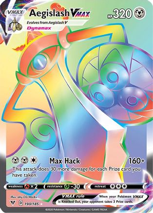 Aegislash VMAX (Secret) (190) Holofoil - SWSH04 Vivid Voltage