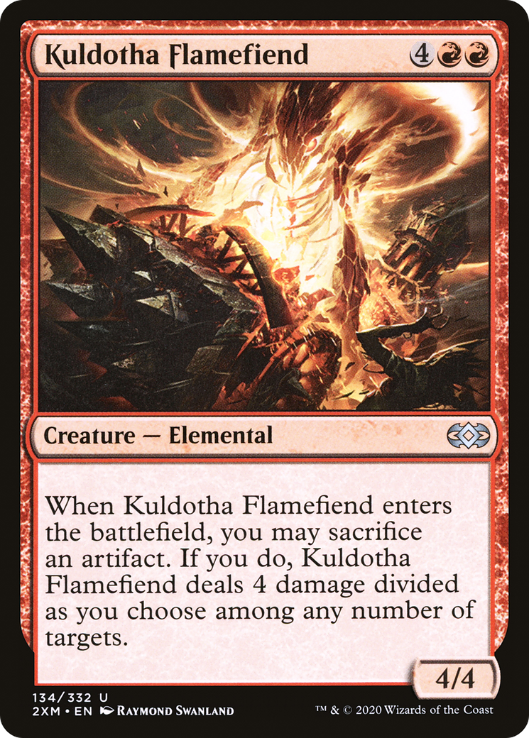 Kuldotha Flamefiend (134) Foil - Double Masters