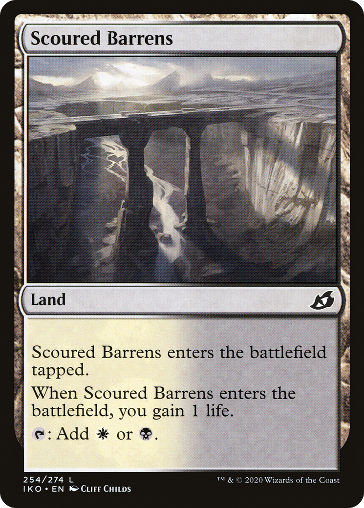 Scoured Barrens (254) Foil - Ikoria: Lair of Behemoths