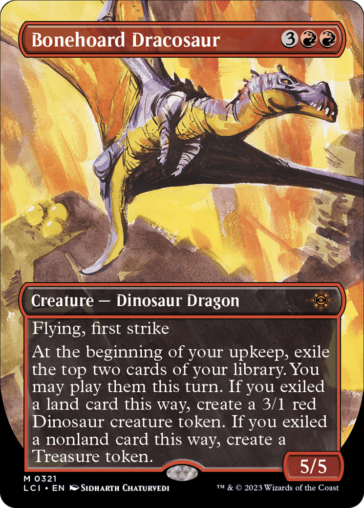 Bonehoard Dracosaur (Borderless) (321) - The Lost Caverns of Ixalan