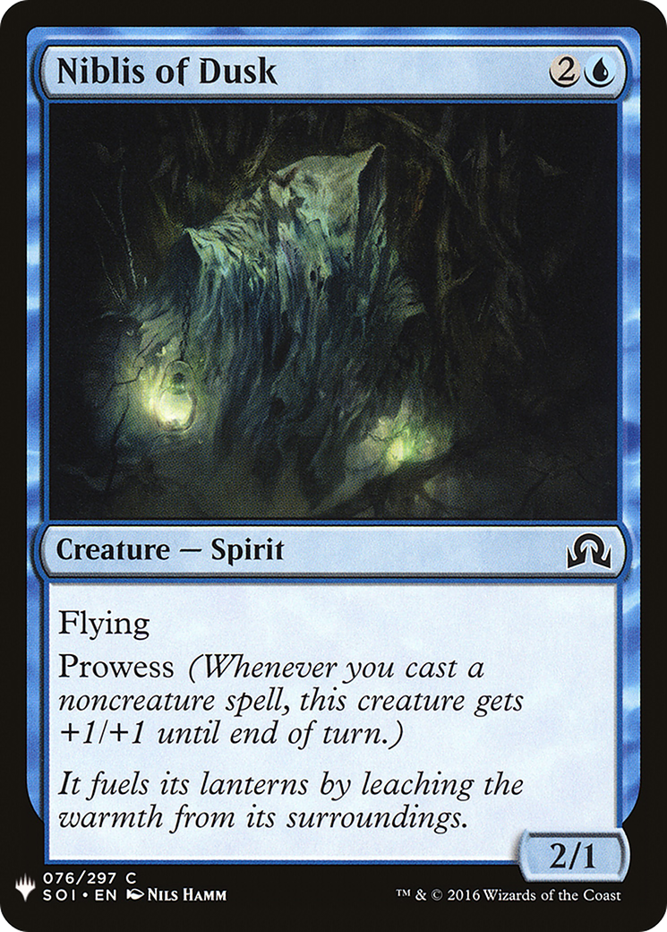 Niblis of Dusk (SOI-76) - The List