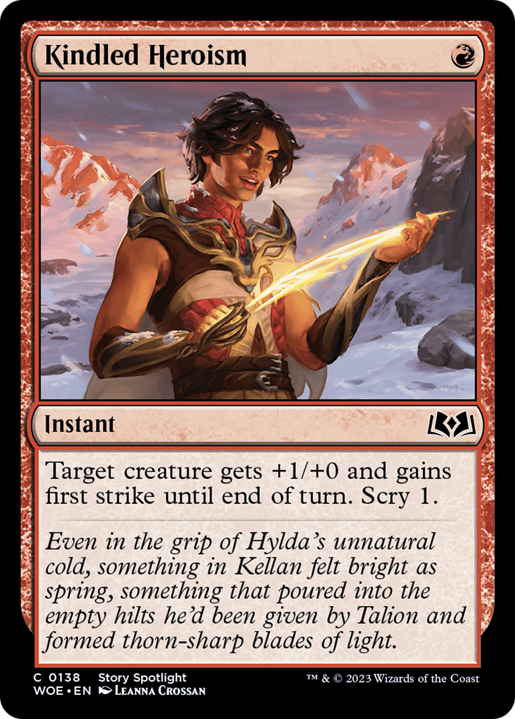 Kindled Heroism (138) Foil - Wilds of Eldraine