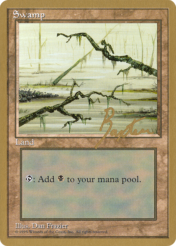 Swamp (B) - 1996 George Baxter (4ED) - Pro Tour Collector Set