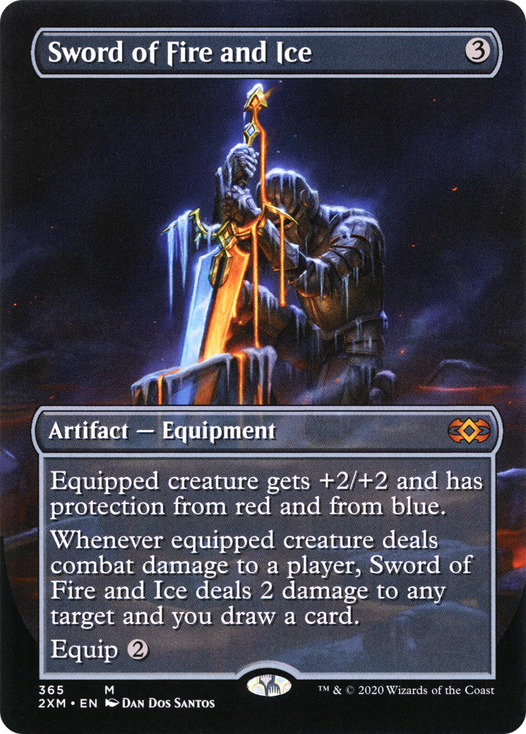 Sword of Fire and Ice (Borderless) (365) Foil - Double Masters
