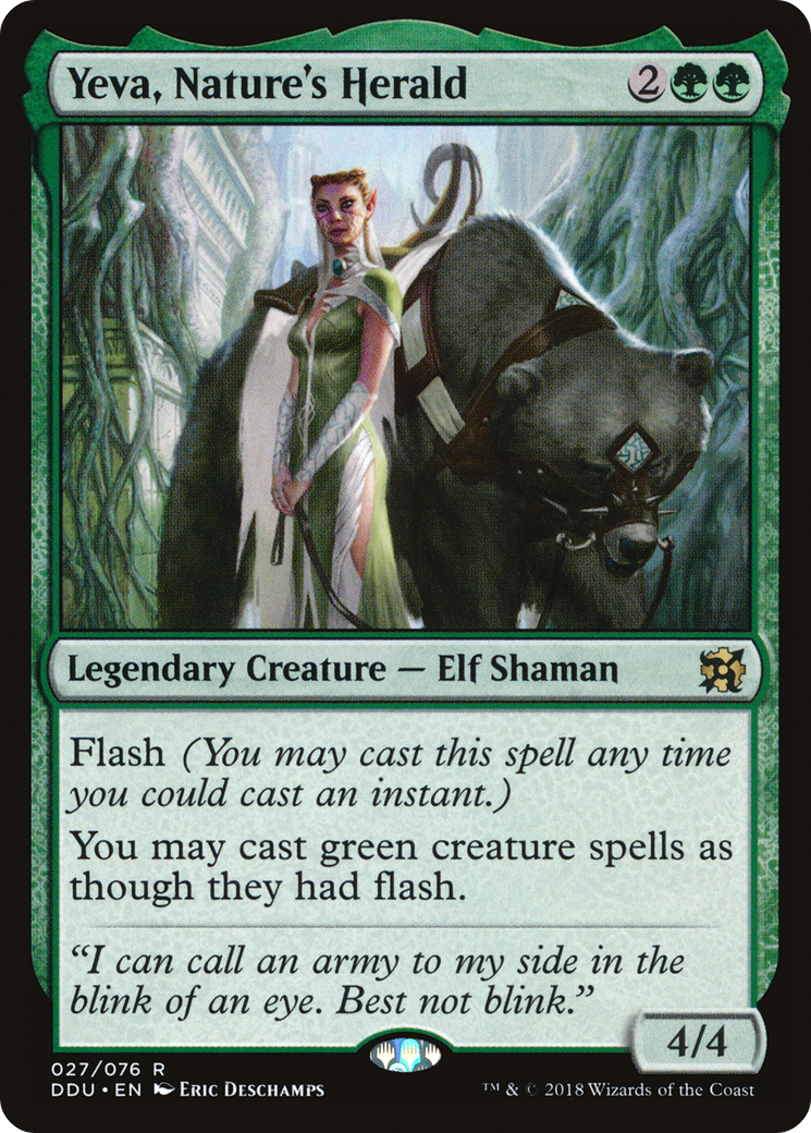 Yeva, Nature's Herald (027) - Duel Decks: Elves vs. Inventors