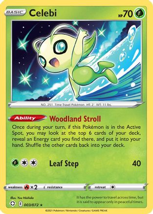 Celebi (3) Reverse Holofoil - Shining Fates