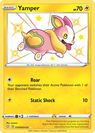 Yamper (SV039) Holofoil - Shining Fates Shiny Vault