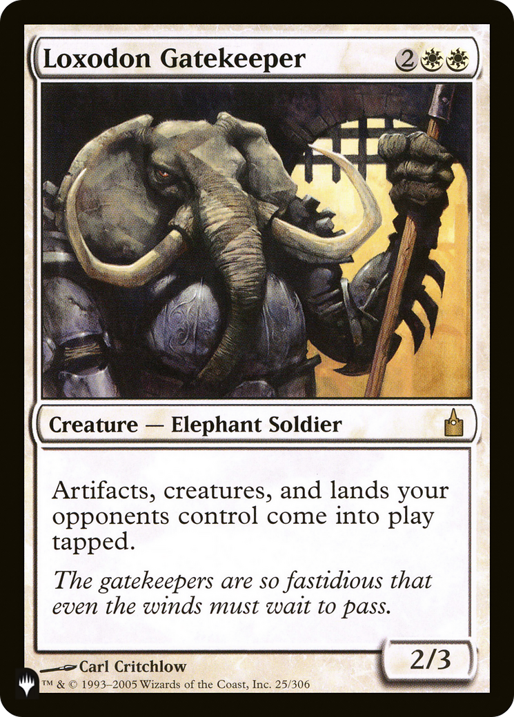 Loxodon Gatekeeper (RAV-25) - The List